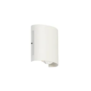 Zunanja stenska svetilka bela z 2-svetilko LED IP54 - Silly