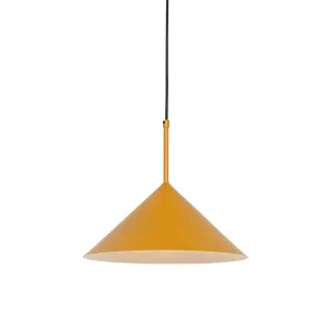 Dizajnerska viseča svetilka rumena - Triangolo