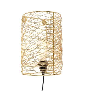 Design stenska svetilka zlata - Sarella