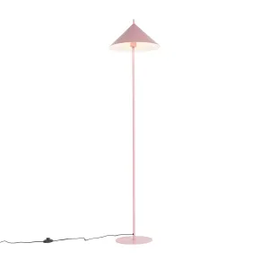 Dizajnerska stoječa svetilka roza - Triangolo