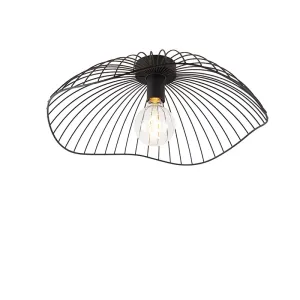 Dizajn stropna svetilka črna 50 cm - Pua