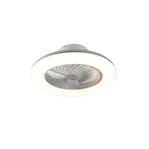 Dizajn stropnega ventilatorja v srebrni barvi - Clima