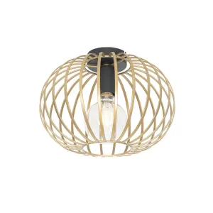 Dizajnerska stropna svetilka zlata 30 cm - Johanna