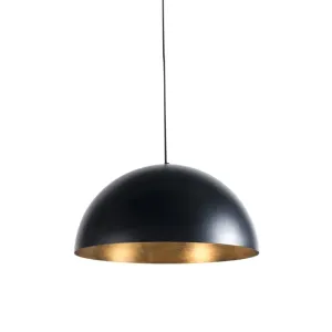 Industrijska viseča svetilka črna z zlatom 50 cm - Magna Eco