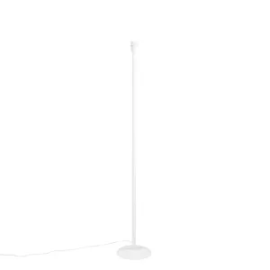 Klasična talna svetilka bela brez senčnika - Simplo