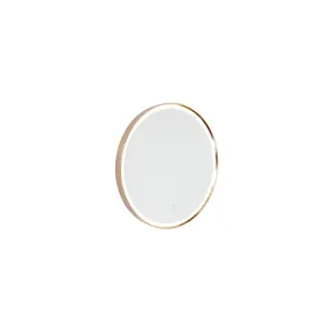 Kopalniško ogledalo, bakreno, 50 cm, vključno z LED z zatemnilnikom na dotik - Miral