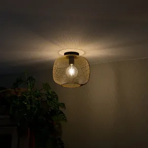 Moderna črna z zlato stropno svetilko - Bliss Mesh