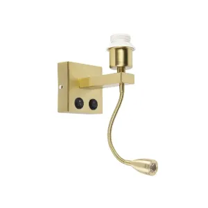 Moderna stenska svetilka zlata s flex krakom - Brescia Combi