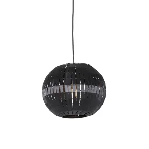 Moderna viseča svetilka črna 30 cm - Zoë