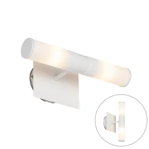 Moderna kopalniška stenska svetilka bela IP44 2 luči - Bath