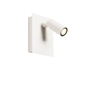 Moderna zunanja stenska svetilka bela z LED IP54 - Simon