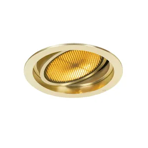 Moderni vgradni reflektor zlati nastavljiv - Coop 111 Honey