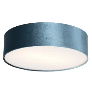 Moderna stropna svetilka modra 40 cm - Drum