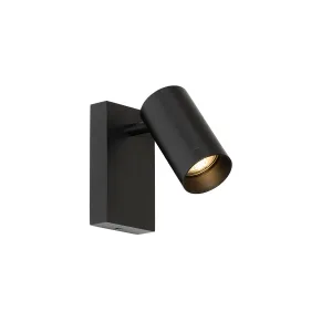 Moderna stenska svetilka črna nastavljiva s stikalom - Jeana Luxe