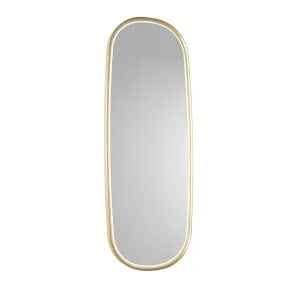 Moderno kopalniško ogledalo zlato z LED in zatemnitvijo na dotik - Geraldien