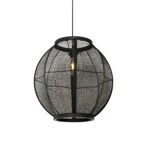 Orientalska viseča svetilka črna 46 cm - Rob