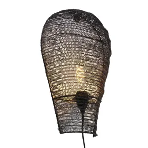 Orientalska stenska svetilka črna 45 cm - Nidum