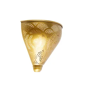 Orientalska stenska svetilka zlata - Zayn