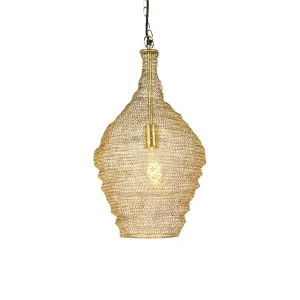 Orientalska viseča svetilka zlata 30 cm - Nidum