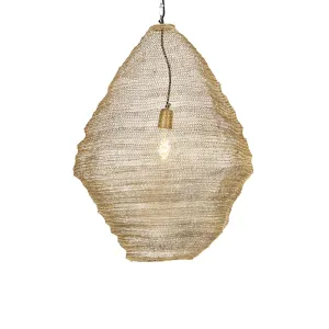 Orientalska viseča svetilka zlata 60 cm - Nidum