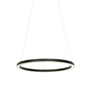 Pametna viseča svetilka črna 60 cm z LED in RGBW - Girello