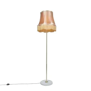 Retro talna svetilka medenina z zlatim odtenkom Granny 45 cm - Kaso
