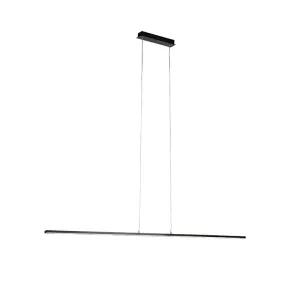 Moderna črna viseča svetilka 150 cm z LED - Banda