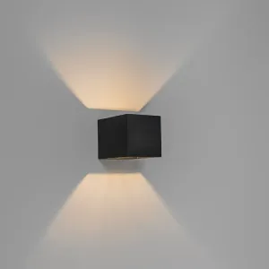 Sodobna stenska svetilka črna - Transfer
