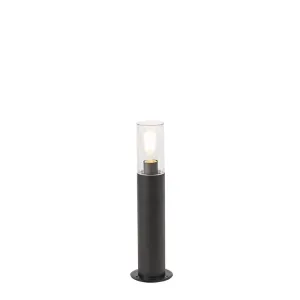 Sodobna stoječa zunanja svetilka črna 50 cm - Rullo