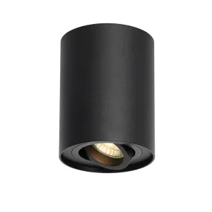 Sodobna stropna reflektorska črna vrtljiva in nagibna - Rondoo up