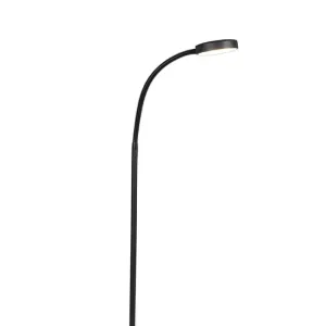 Sodobna talna svetilka črna z LED - Trax