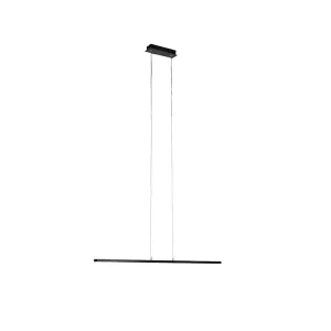 Sodobna viseča svetilka črna 90 cm z LED - banda
