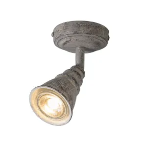 Stropni in stenski reflektor siv, vrtljiv in nagiben - Coney 1