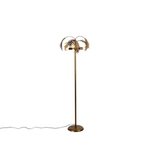 Vintage talna svetilka zlata 3-luč - Botanica