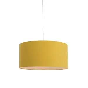 Viseča svetilka bela z rumenim odtenkom 50 cm - Combi 1
