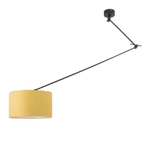 Viseča svetilka črna z nastavljivim rumenim odtenkom 35 cm - Blitz I