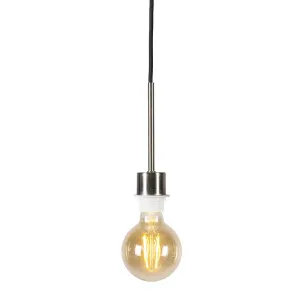 Viseča svetilka iz jekla s črnim kablom - Combi 1