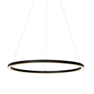 Viseča svetilka črna 80 cm z LED 3-stopenjsko zatemnitvijo - Girello