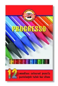 Komplet pastelnih svinčnikov v lakiranem ovoju PROGRESSO / 12-delni ()