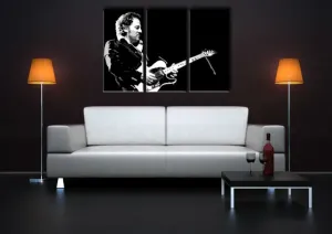 Ročno izdelana slika POP Art Bruce Springsteen 3-delna  (POP)