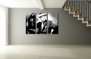 Ročno izdelana slika POP Art Frank Sinatra 3-delna  (POP ART)