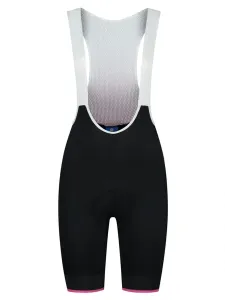 Žensko kolesarjenje kratke hlače Rogelli SELECT II s spletno stranjo  gel obloge in ortodontski aparat, odsevno črno roza ROG351548