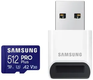 Pomnilniške kartice Samsung micro SDXC 512GB PRO Plus + USB adapter (MB-MD512SB/WW)