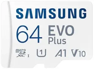 Pomnilniške kartice Samsung micro SDXC 64GB EVO Plus + SD adapter (MB-MC64KA/EU)