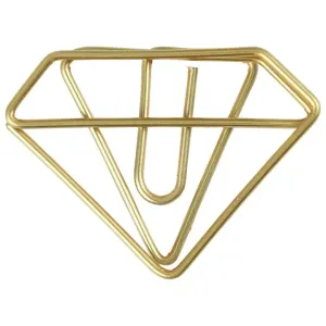 Okrasne sponke v obliki diamanta - 6 kosov (kovinski)