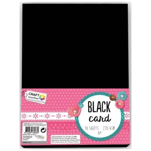 Črna papirnata podloga A4 10 listov