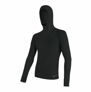 moški majica z kapuco Sensor MERINO DOUBLE OBRAZ črna 16200084