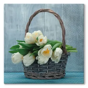 Serviete za decoupage Tulips in the Basket - 1 kos (Serviete)