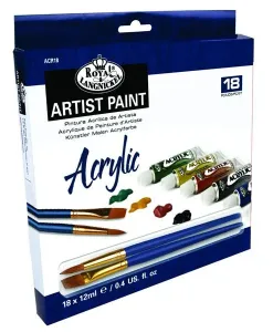 Akrilne barve ARTIST Paint 18x12ml -  (slikarski set Royal &)