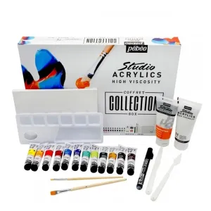 Akrilne boje Pebeo Studio acrylics Box sa dodacima - 23 dijela ()